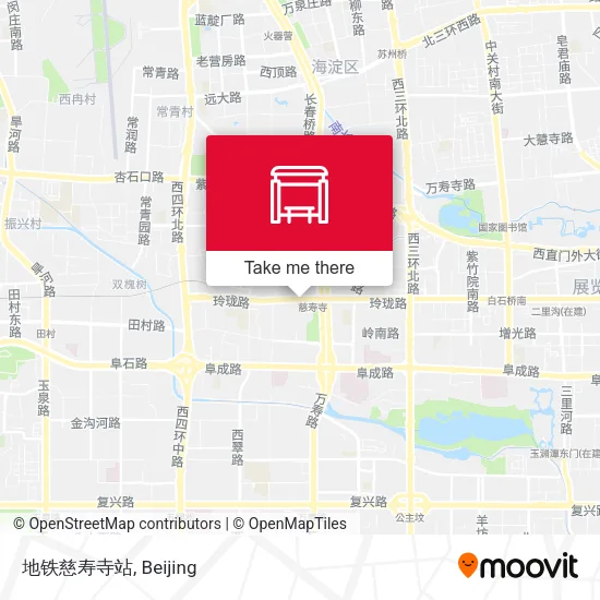 地铁慈寿寺站 map