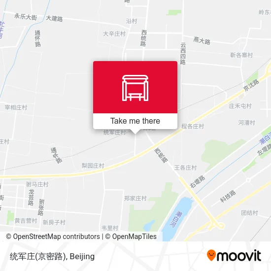 统军庄(京密路) map