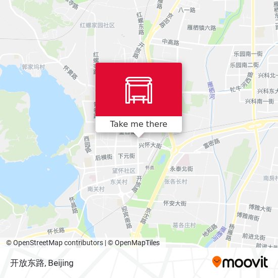 开放东路 map