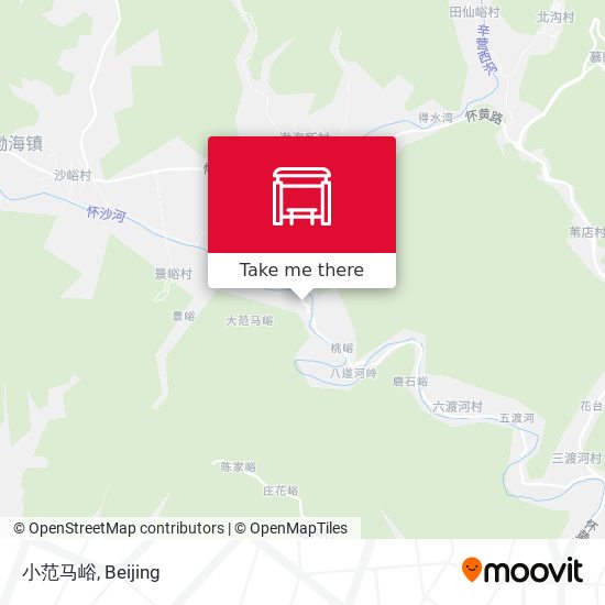 小范马峪 map