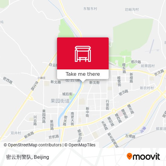 密云刑警队 map