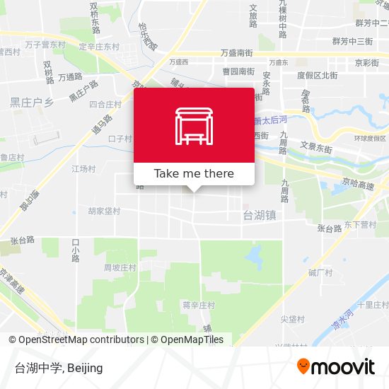 台湖中学 map