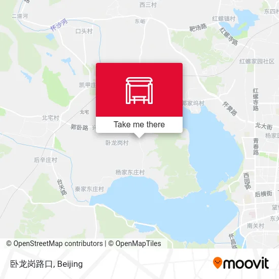 卧龙岗路口 map