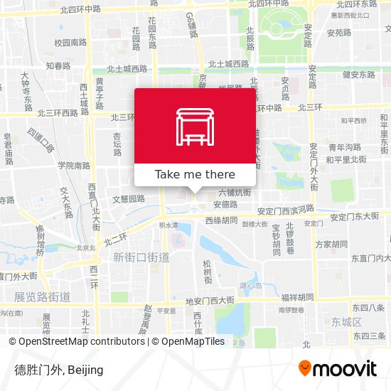 德胜门外 map