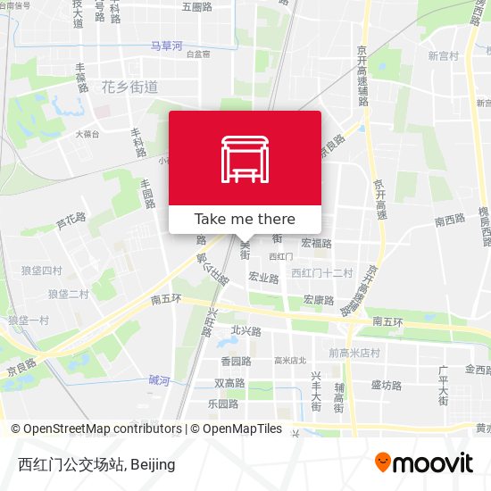 西红门公交场站 map