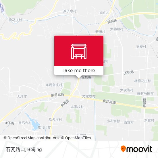 石瓦路口 map