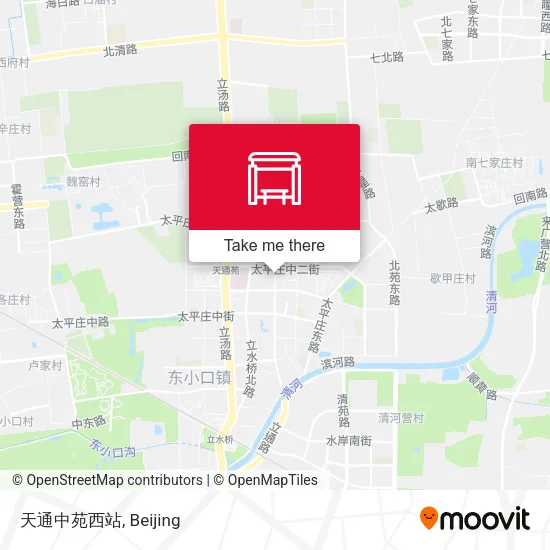 天通中苑西站 map