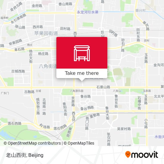 老山西街 map