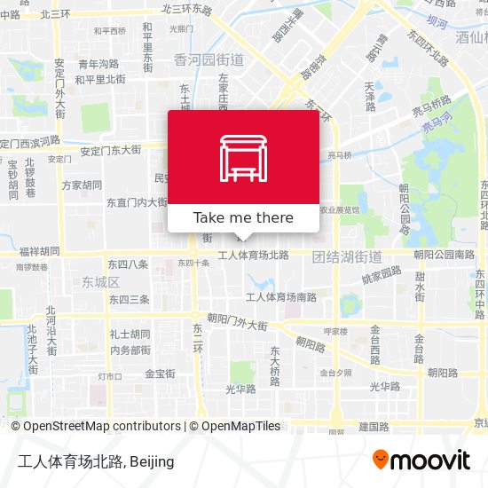 工人体育场北路 map