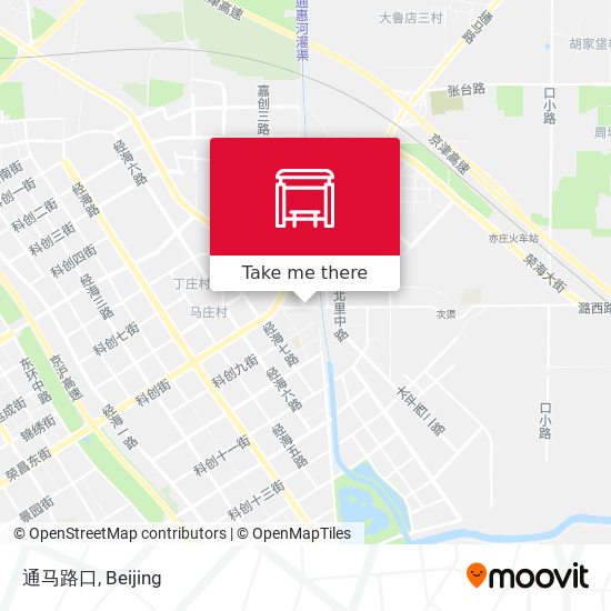 通马路口 map