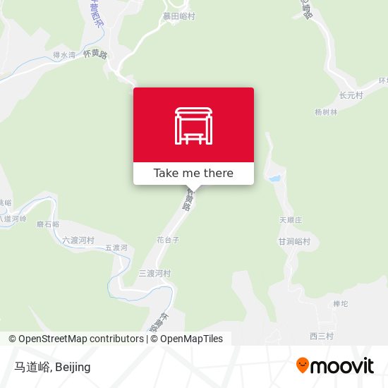 马道峪 map