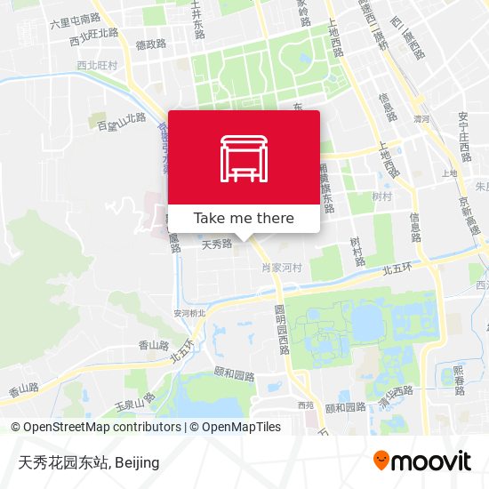 天秀花园东站 map