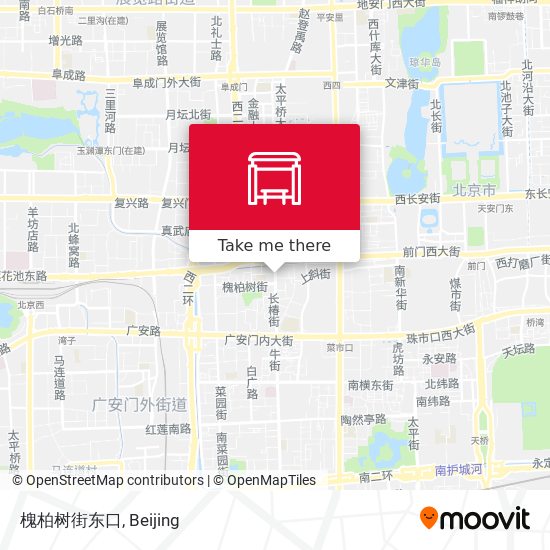 槐柏树街东口 map