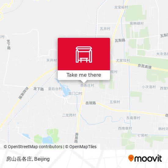 房山岳各庄 map