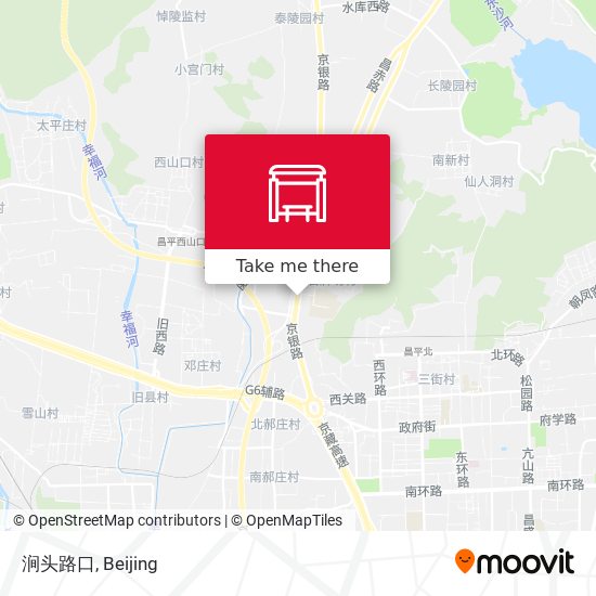 涧头路口 map