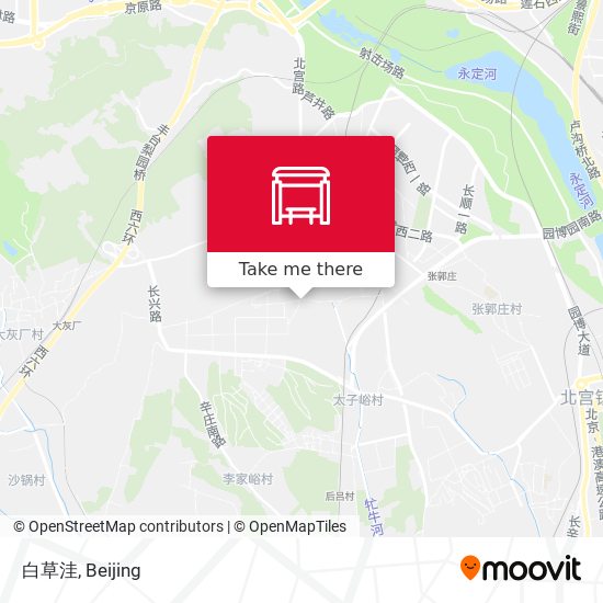 白草洼 map