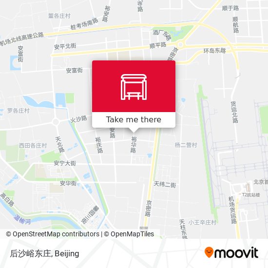 后沙峪东庄 map