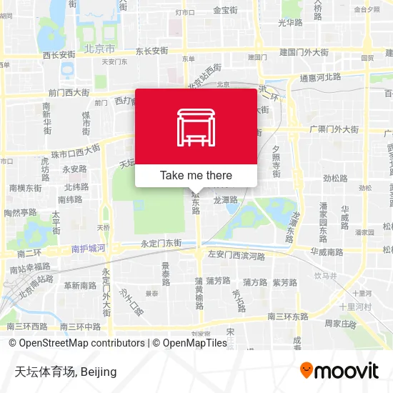 天坛体育场 map