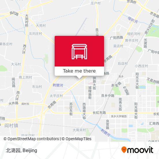 北潞园 map