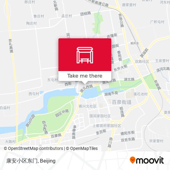 康安小区东门 map