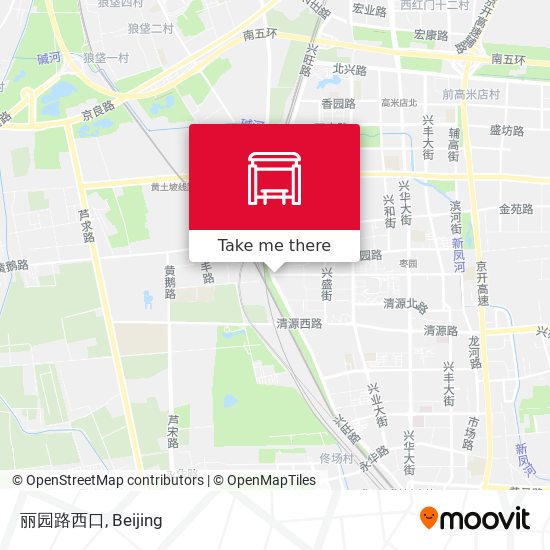 丽园路西口 map