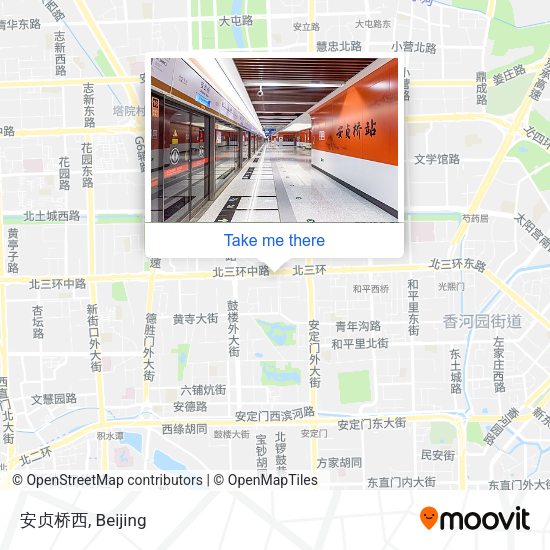 安贞桥西 map