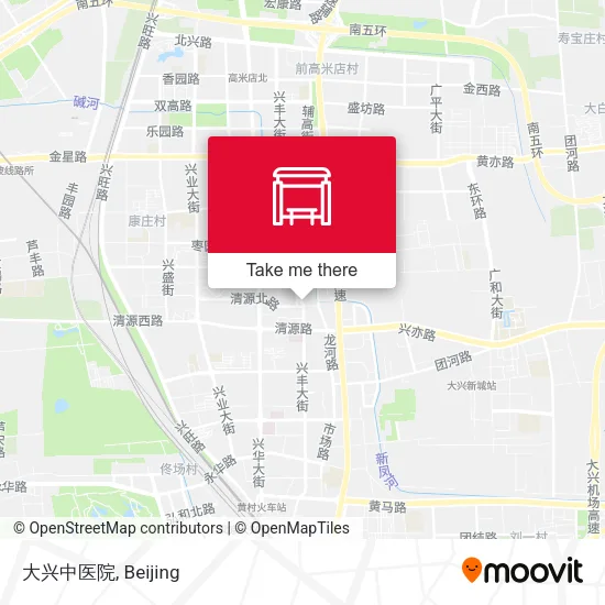 大兴中医院 map