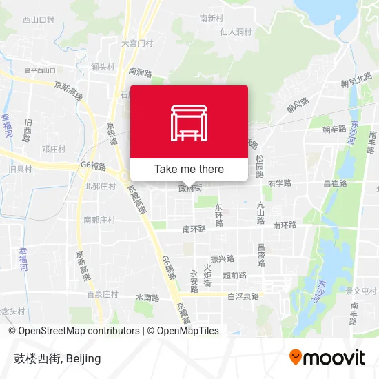 鼓楼西街 map