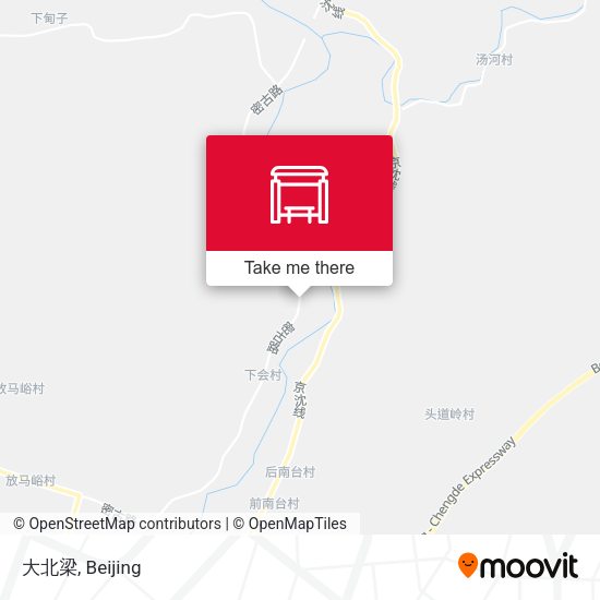 大北梁 map