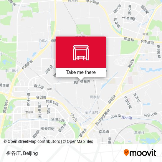 崔各庄 map