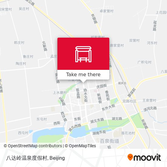 八达岭温泉度假村 map