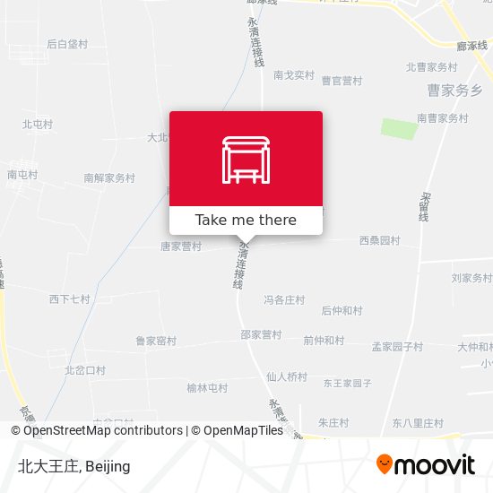 北大王庄 map