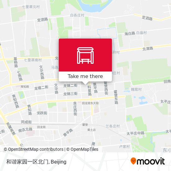 和谐家园一区北门 map