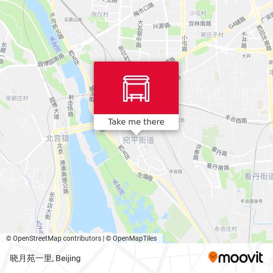 晓月苑一里 map