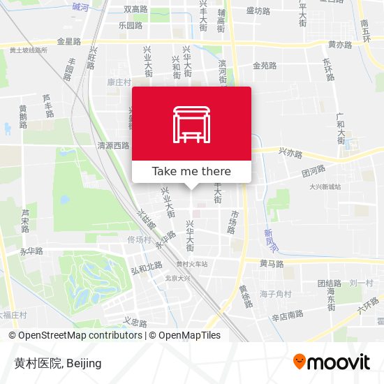 黄村医院 map