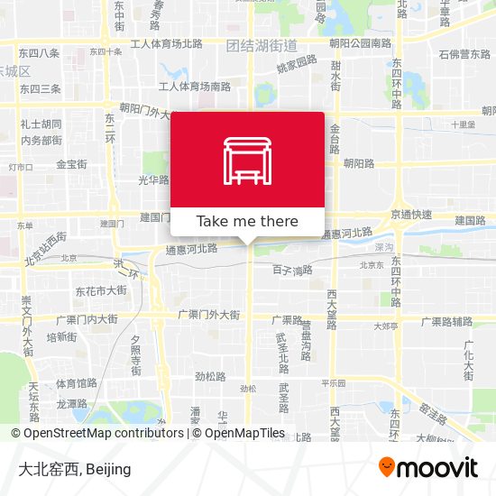 大北窑西 map