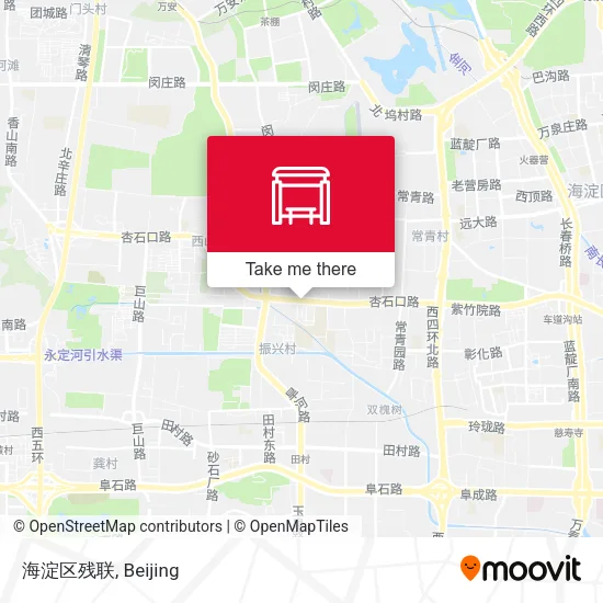 海淀区残联 map