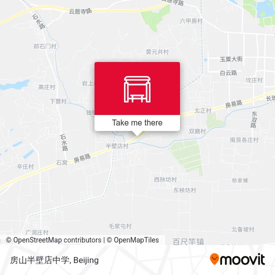 房山半壁店中学 map