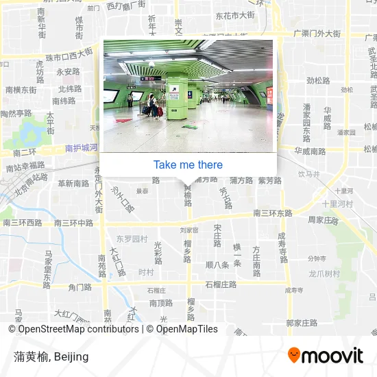 蒲黄榆 map