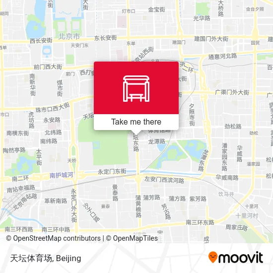 天坛体育场 map