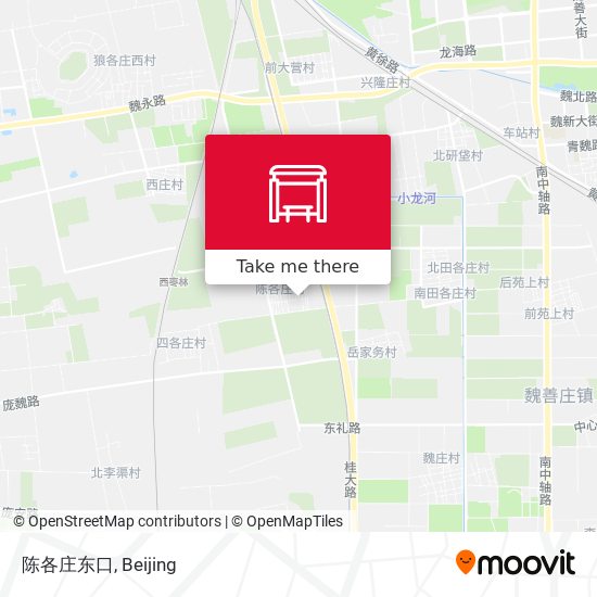 陈各庄东口 map