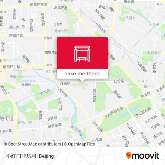 小红门牌坊村 map