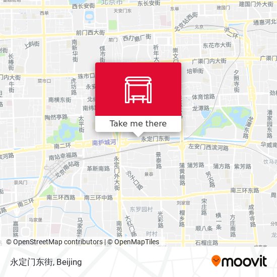 永定门东街 map