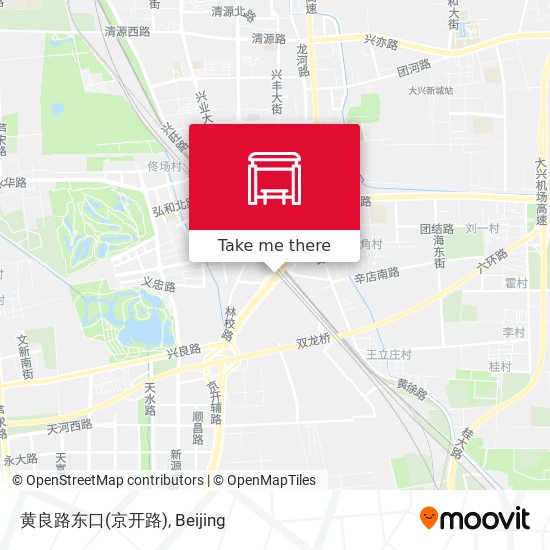 黄良路东口(京开路) map