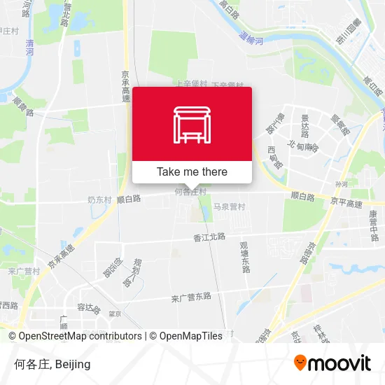 何各庄 map