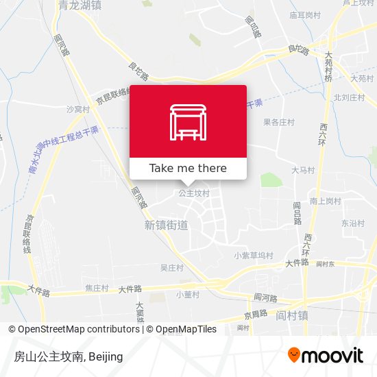 房山公主坟南 map