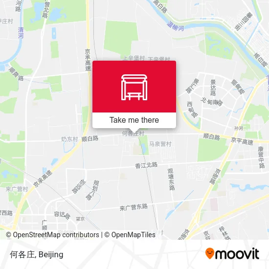 何各庄 map