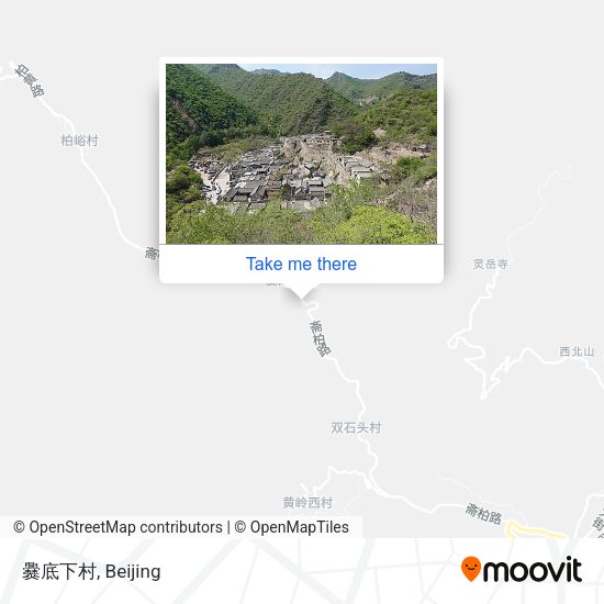 爨底下村 map