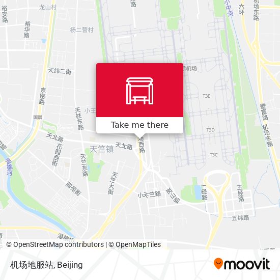 机场地服站 map