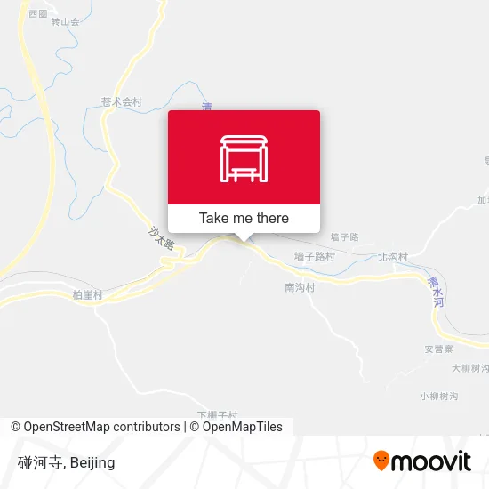 碰河寺 map